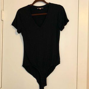 black short sleeve body suit